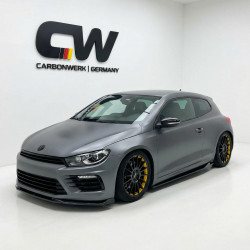 Carbonteile Tuning Sideskirts Seitenschweller Ansätze ABS schwarz glänzend passend für Volkswagen Scirocco R Mk3 Facelift 201...