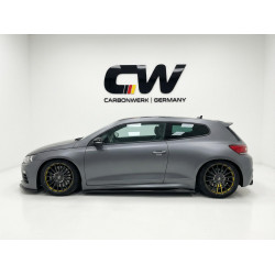 Carbonteile Tuning Sideskirts Seitenschweller Ansätze ABS schwarz glänzend passend für Volkswagen Scirocco R Mk3 Facelift 201...