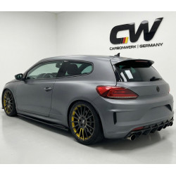 Carbonteile Tuning Diffusor Heckdiffusor Heck Ansatz ABS Glanz Schwarz passend für Volkswagen Scirocco R Mk3 Facelift 2014-20...