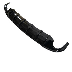 Carbonparts Tuning Diffusor Heckdiffusor Heck Ansatz 3-tlg. ABS Glanz Schwarz passend für Volkswagen Golf Mk6 GTI 2008-2012 -...