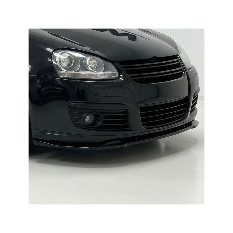 Carbonteile Tuning Frontlippe Lippe Schwert Frontspoiler Spoiler ABS Glanz Schwarz passend für Volkswagen Golf Mk5 GTI 2003-2...