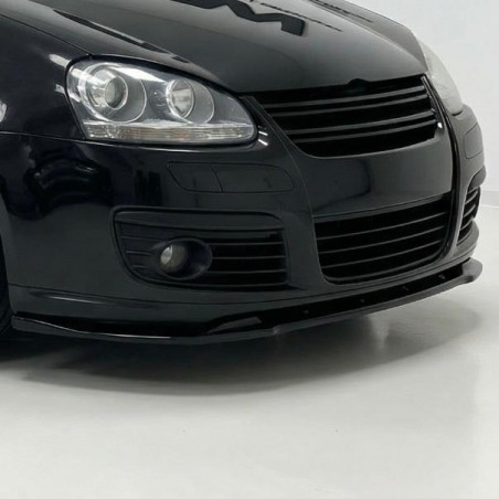 Carbonteile Tuning Frontlippe Lippe Schwert Frontspoiler Spoiler ABS Glanz Schwarz passend für Volkswagen Golf Mk5 GTI 2003-2...