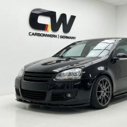 Carbonteile Tuning Frontlippe Lippe Schwert Frontspoiler Spoiler ABS Glanz Schwarz passend für Volkswagen Golf Mk5 GTI 2003-2...