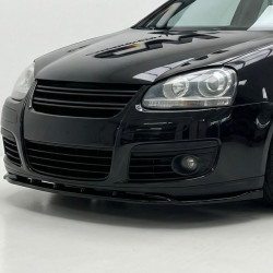 Carbonteile Tuning Frontlippe Lippe Schwert Frontspoiler Spoiler ABS Glanz Schwarz passend für Volkswagen Golf Mk5 GTI 2003-2...