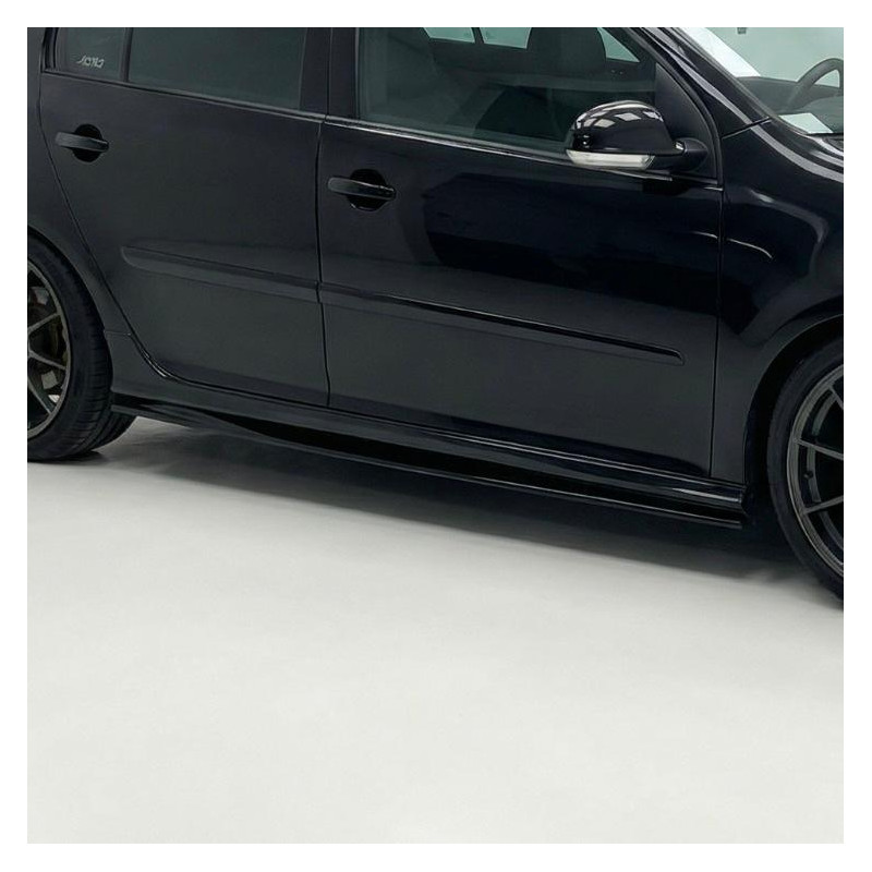 Carbonteile Tuning Sideskirts Seitenschweller Ansätze ABS schwarz glänzend passend für Volkswagen Golf Mk5 GTI 2003-2008 - 4152