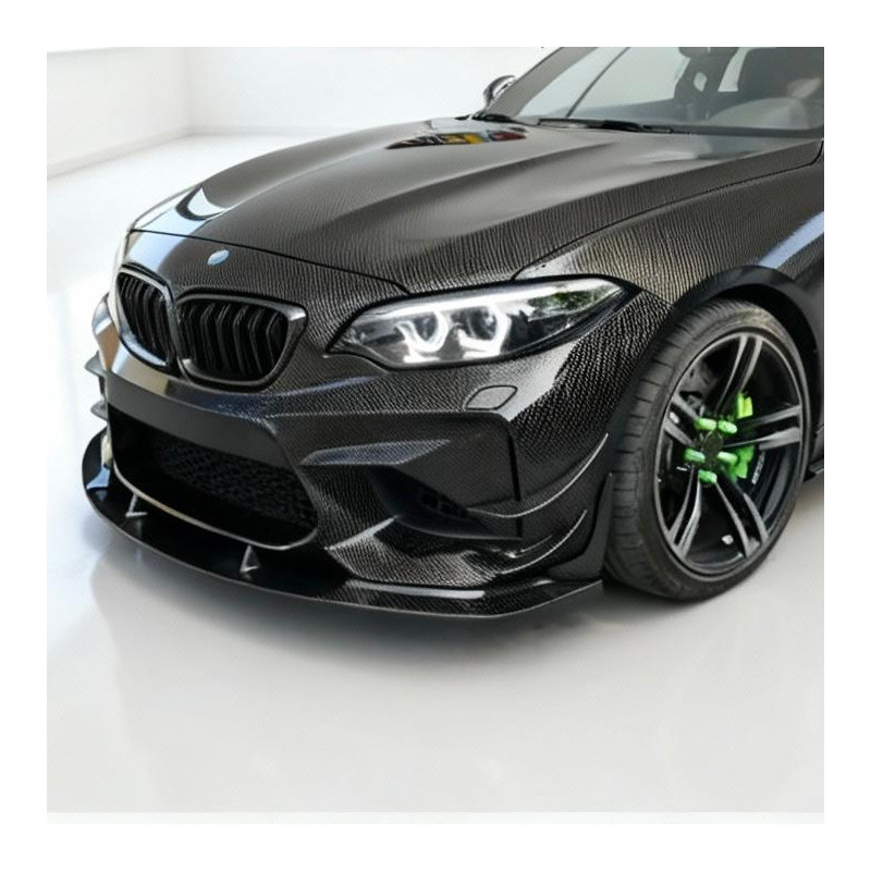 Carbonteile Tuning 1402 - Frontlippe V3 Carbon passend für BMW M2 F87