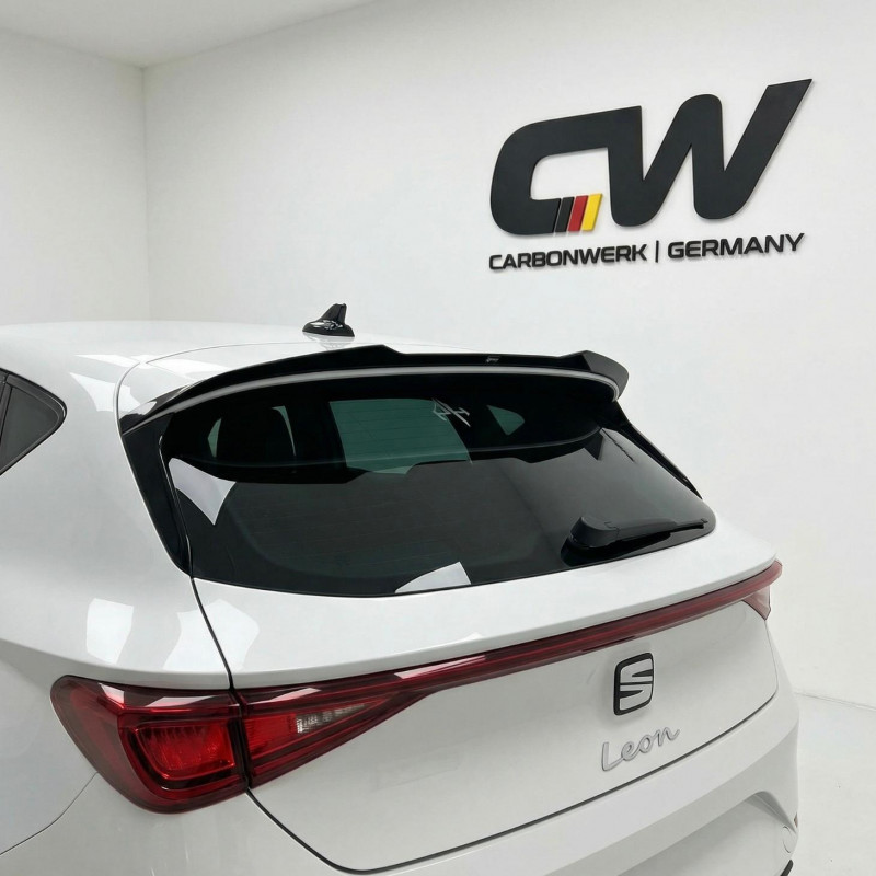 Carbonparts Tuning copy of 2715 - Heckspoiler Spoiler Heckklappe Ansatz ABS Glanz Schwarz passend für Cupra Leon 2020+