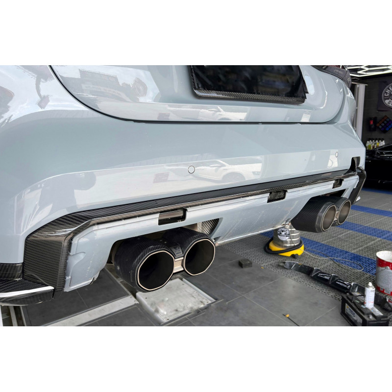 Pièces en carbone Tuning 1827 - Diffuseur Plinthe Applicationentièrement en carbone convient pour BMW G80 M3 G82 G83 M4