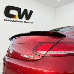 Pièces en carbone Tuning 2459 - Heckspoiler Spoiler Lippe ABS Schwarz Glanz FD passend für Mercedes Benz C205 Coupe + C43 + C...