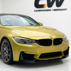 Pièces en carbone Tuning 1884 - Frontlippe Spoiler Schwert Performance Vollcarbon passend für BMW F80 F82 F83 M3 M4