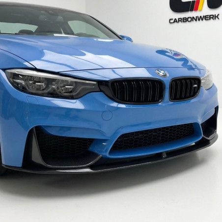 Pièces en carbone Tuning 1884 - Frontlippe Spoiler Schwert Performance Vollcarbon passend für BMW F80 F82 F83 M3 M4