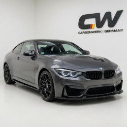 Carbonteile Tuning 2713 - Frontlippe Spoiler Schwert Performance V4 schwarz glänzend passend für BMW M3 F80 M4 F82 F83