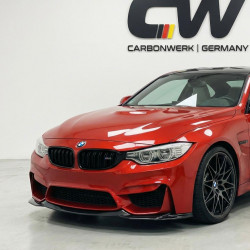 Carbonteile Tuning Frontlippe Lippe Schwert Front Spoiler ABS Glanz Schwarz V2 passend für BMW M3 F80 und M4 F82 - 3013
