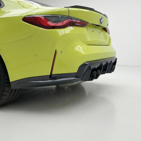Carbonparts Tuning 1848 - Hecksplitter Splitter Ansatz Flaps Heck Standart Vollcarbon passend für BMW M4 G82 G83