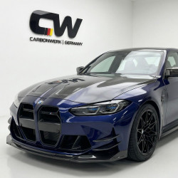 Carbonparts Tuning Zierblende Splitter Canards Front Stoßstange vorne Performance Vollcarbon passend für BMW G82 G83 M4 G80 G...