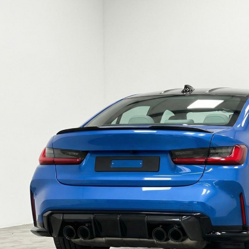 Carbonteile Tuning 2782 - Heckspoiler Spoiler Lippe Small ABS Glanz Schwarz passend für BMW 3er G20 & M3 G80