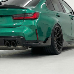 Carbonparts Tuning 1849 - Hecksplitter Splitter Ansatz Flaps Heck Performance Vollcarbon passend für BMW M3 G80 G81