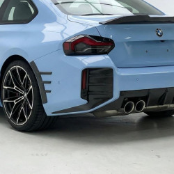 Carbonparts Tuning 1978 - Heckaufsatz Splitter Canards Kotflügel Seitenwand hinten Performance Vollcarbon passend für BMW G87 M2