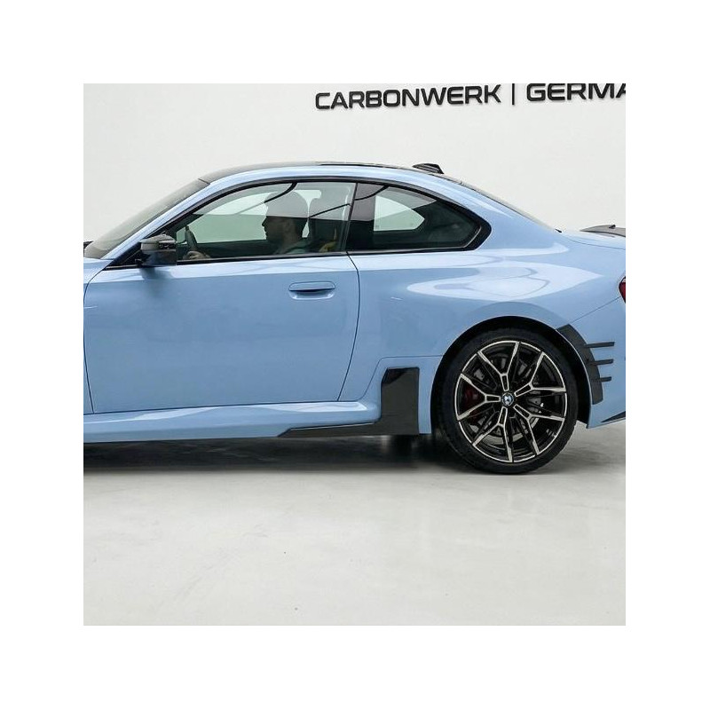 Pièces en carbone Tuning 1981 - Schwellereinsatz Sideskirt Seitenschwelleransatz Performance Vollcarbon passend für BMW G87 M2