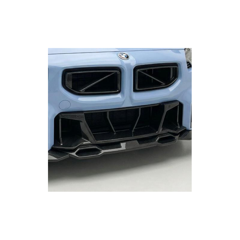 Pièces en carbone Tuning 2259 - Lufteinlassblende Front V3 Vollcarbon passend für BMW G87 M2