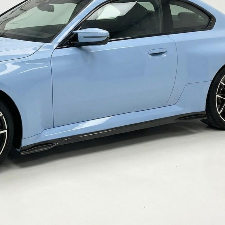 Pièces en carbone Tuning 2261 - Schwellereinsatz Sideskirt Seitenschwelleransatz V2 Vollcarbon passend für BMW G87 M2