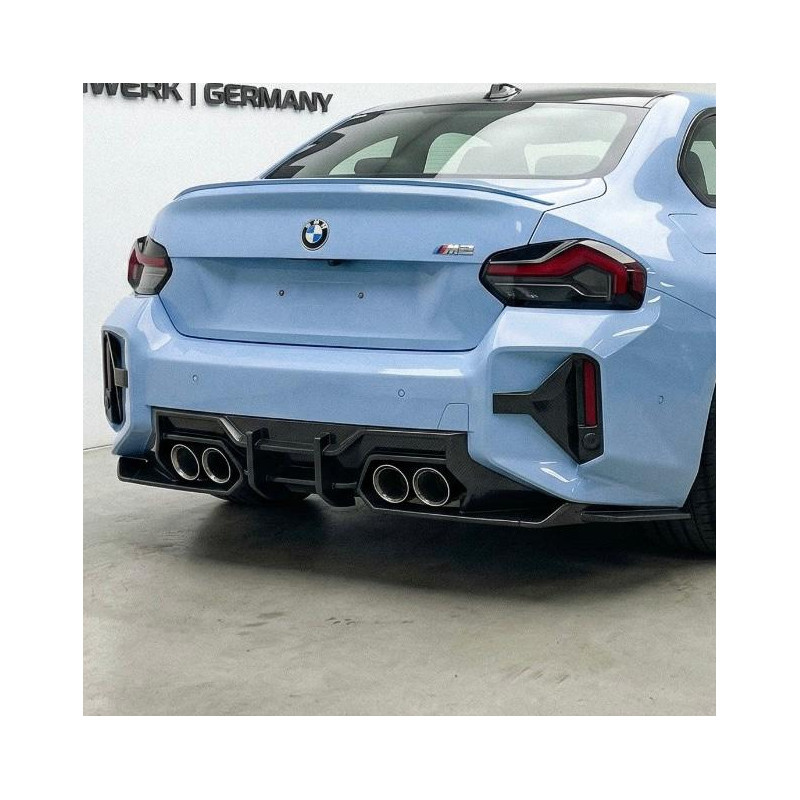 Carbonparts Tuning 2262 - Heckdiffusor Diffusor Heckansatz Ansatz V2 Vollcarbon passend für BMW G87 M2