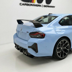 Pièces en carbone Tuning 2263 - Heckaufsatz Splitter Canards Kotflügel Seitenwand hinten V2 Vollcarbon passend für BMW G87 M2