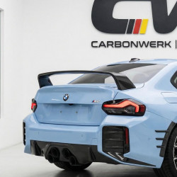 Carbonteile Tuning Heckflügel Heckspoiler Spoiler Lippe Performance ABS Glanz Schwarz für BMW 2er G42 + G87 M2 - 2820
