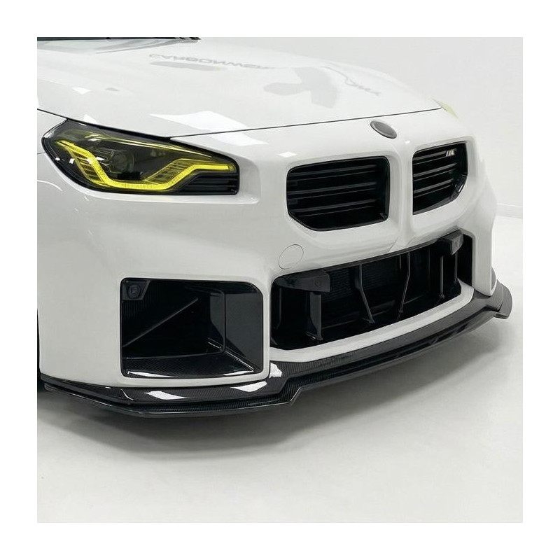 Carbonteile Tuning Frontlippe Lippe Spoiler Schwert Performance ABS schwarz glänzend für BMW M2 G87 - 2965