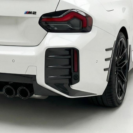 Carbonparts Tuning Heckaufsatz Splitter Canards Kotflügel Seitenwand hinten Performance ABS schwarz glänzend passend für BMW ...