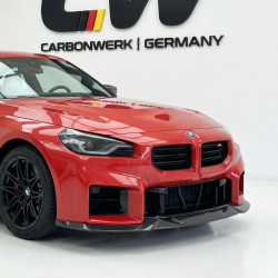 Pièces en carbone Tuning Frontaufsatz Frontlippe Spoiler Schwert R Vollcarbon passend für BMW G87 M2 - 2980