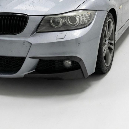 Carbonteile Tuning 2734 - Canards Abdeckungen Flaps Splitter ABS Glanz für BMW 3er E90 E91 LCI M Paket
