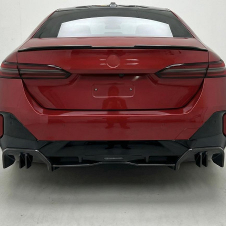 Pièces en carbone Tuning Heckdiffusor Diffusor Heck Ansatz Performance ABS Glanz passend für BMW 5er G60 - 2833