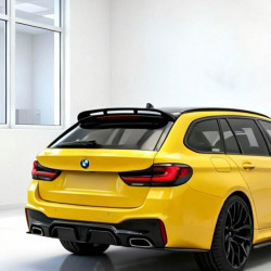 Carbonteile Tuning Heckspoiler Spoiler Lippe Ansatz ABS Glanz Schwarz für BMW 5er G31 Touring - 2813