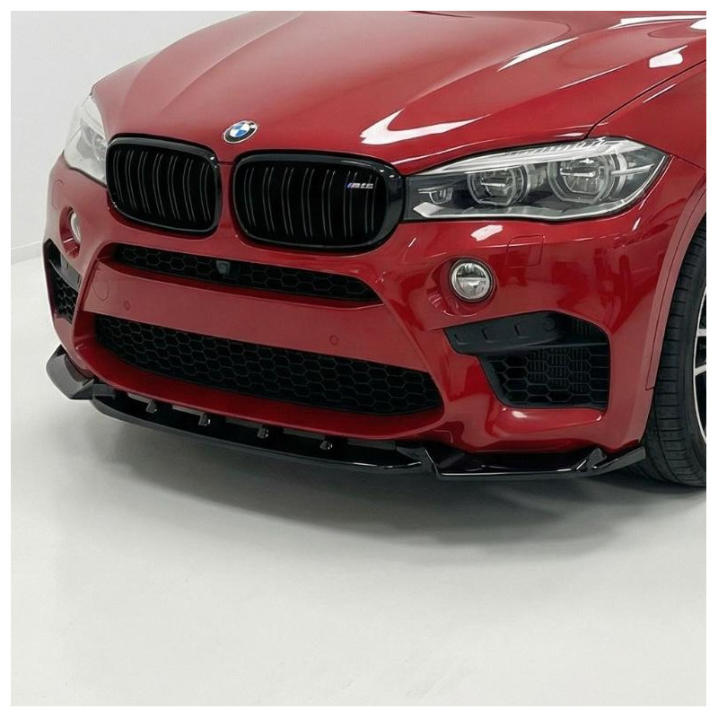 Carbonparts Tuning 2800 - Frontlippe Lippe Schwert Frontspoiler ABS Glanz Schwarz passend für BMW X5 M F85 & X6 M F86
