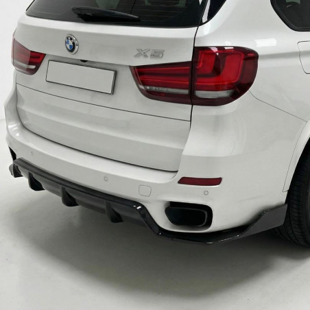 Pièces en carbone Tuning 2458 - Heckdiffusor Diffusor Heck Ansatz ABS Performance Schwarz Glanz passend für BMW X5 F15 M Paket