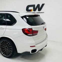 Pièces en carbone Tuning 2458 - Heckdiffusor Diffusor Heck Ansatz ABS Performance Schwarz Glanz passend für BMW X5 F15 M Paket