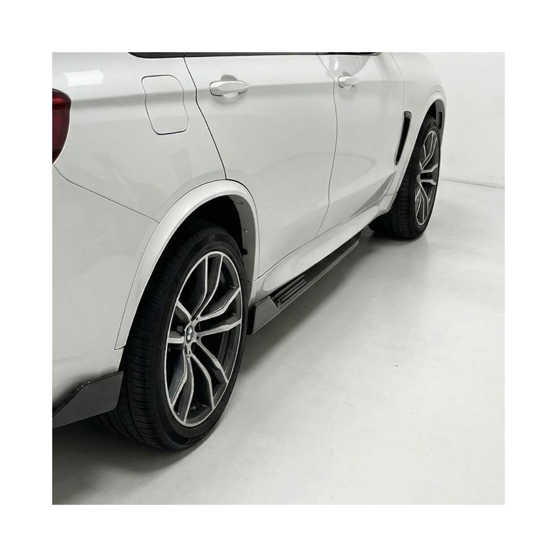 Pièces en carbone Tuning 2456 - Seitenschweller Schweller Ansatz Side Skirt ABS Glanz Schwarz passend für BMW X5 F15 X6 F16 M...