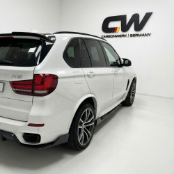 Pièces en carbone Tuning 2456 - Seitenschweller Schweller Ansatz Side Skirt ABS Glanz Schwarz passend für BMW X5 F15 X6 F16 M...