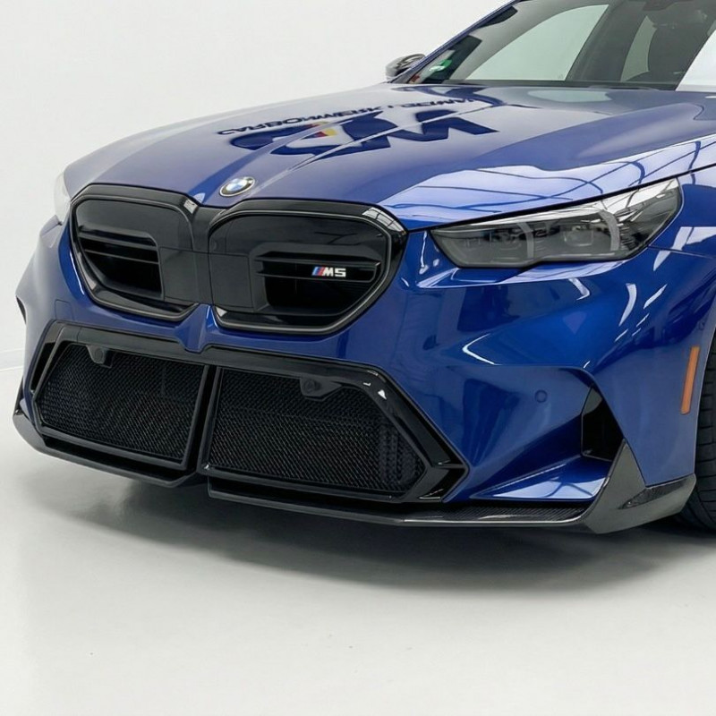 Carbonteile Tuning Frontlippe Lippe Frontspoiler Schwert Vollcarbon passend für BMW M5 G90 G99 - 4159