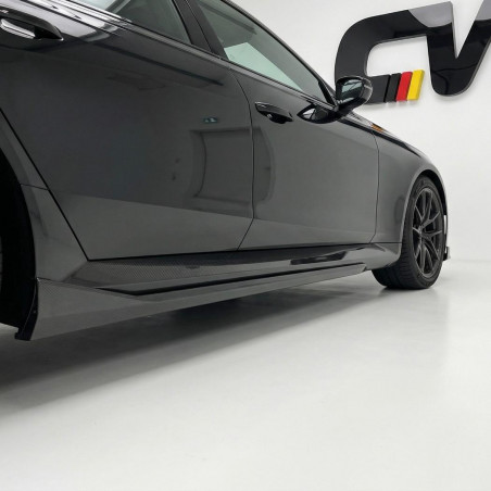 Carbonteile Tuning Seitenschweller Ansatz Sideskirt Extension Performance Vollcarbon passend für BMW M5 G90 G99 - 4160