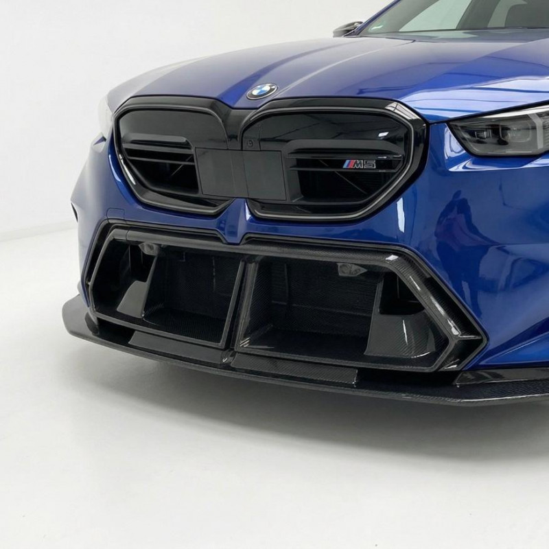 Carbonteile Tuning Lufteinlassblende Front Air Vent Performance Vollcarbon passend für BMW M5 G90 G99 - 4162