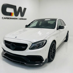 Carbonteile Tuning 1392 - Frontlippe Lippe Frontspoiler Schwert Carbon passend für Mercedes C-Klasse C205 W205 C63 C63S AMG
