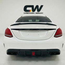Carbonteile Tuning 1482 - Diffusor Carbon passend für Mercedes C-Klasse W205 S205 C63 C63S AMG