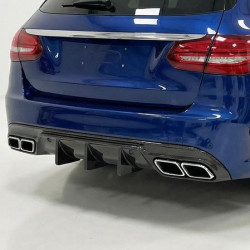 Carbonteile Tuning 1483 - Diffusor Carbon passend für Mercedes C-Klasse W205 S205 C63 C63S AMG