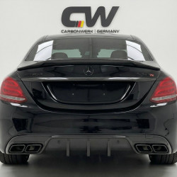 Pièces en carbone Tuning 1483 - Diffusor Carbon passend für Mercedes C-Klasse W205 S205 C63 C63S AMG