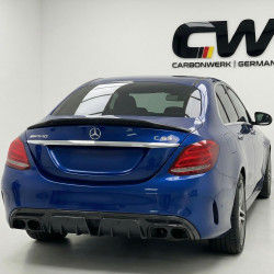 Carbonteile Tuning 1492 - Diffusor B Carbon passend für Mercedes C-Klasse W205 S205 C63 C63S AMG