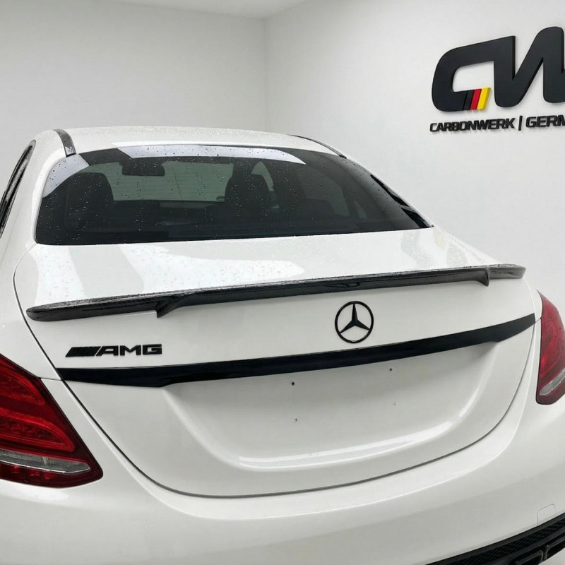 Carbonparts Tuning 1710 - Rear spoiler carbon fits Mercedes-Benz C-Class W205 + C63 + C63S