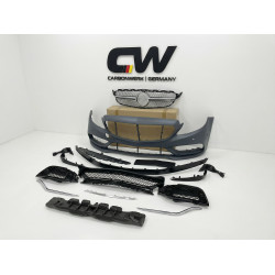 Carbonparts Tuning 2014 - Bodykit Stoßstange Kotflügel Motorhaube Vorne Frontbau passend für Mercedes C W205 S205 2014-2018