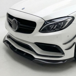Carbonteile Tuning Frontlippe Lippe Schwert V2 Carbon passend für Mercedes C-Klasse C205 W205 C63 C63S AMG - 3002